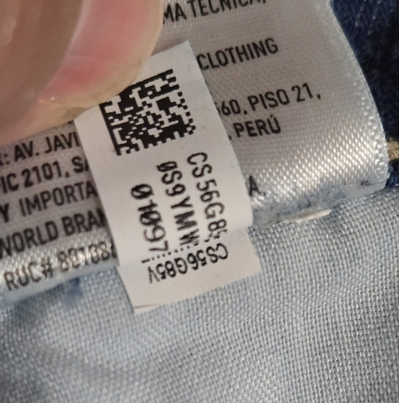 American Eagle Super High Rise Baggy Wide Leg Raw Hem Jeans Size 16 Short - Picture 11 of 16